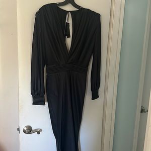 ZHIVAGO, Black BETSY midi dress.